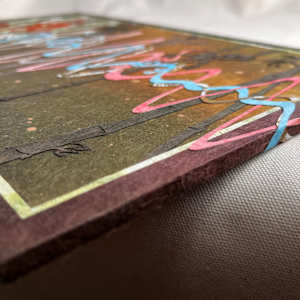 Our Clan is Harmonious by Patrick Gannon  Image: Our Clan is Harmonious, detail: right edge with wrapping harmonies