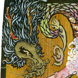The Fiercest Raveling by Patrick Gannon  Image: The Fiercest Raveling • detail: dragon head