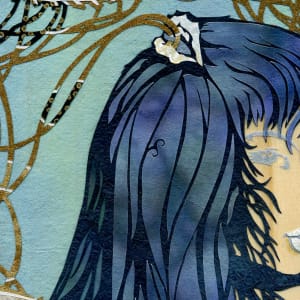 This Hunger Shall Not Be Satisfied • Futakuchi-Onna by Patrick Gannon  Image: This Hunger Shall Not Be Satisfied • Futakuchi-Onna • detail: face