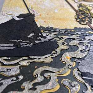 Guardians of the Golden River • Ogama by Patrick Gannon  Image: Guardians of the Golden River • Ogama • detail: the golden river flows past sentry frogs