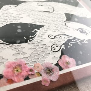 Among the Petals a White Serpent by Patrick Gannon  Image: Among the Petals a White Serpent • detail: bottom edge