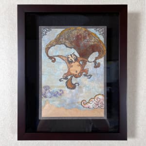 Kintama Parachute by Patrick Gannon  Image: Kintama Parachute • framed (artwork is shipped unframed)