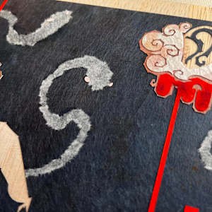 Mimi Nashi Hoichi by Patrick Gannon  Image: Mimi Nashi Hoichi, detail: the ghosts took Hoichi's ears to show to the deceased empire proof of their search