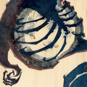 And the Moon Was Held Prisoner in His Chest by Patrick Gannon  Image: And the Moon Was Held Prisoner in His Chest • detail: the swallowed moon