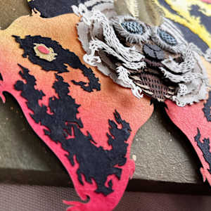 Queen of the Sky by Patrick Gannon  Image: Queen of the Sky • Mothra, detail: from lower left wing
