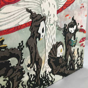 Red Caps by Patrick Gannon  Image: Red Caps, detail: a royal retinue waits