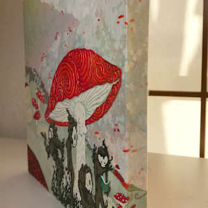 Red Caps by Patrick Gannon  Image: Red Caps, detail: wraparound right edge