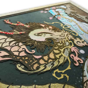 The River's Cascade, Under the Blossoming Plum by Patrick Gannon  Image: The River's Cascade, Under the Blossoming Plum • detail:  dragon head
