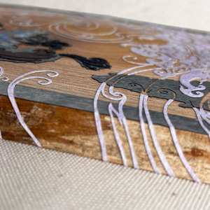 Upon Black Wings, A Howling Wind by Patrick Gannon  Image: Upon Black Wings, A Howling Wind • detail: view from left with wraparound wind