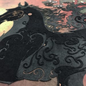 Through the Pines by Patrick Gannon  Image: Through the Pines • detail: horse body