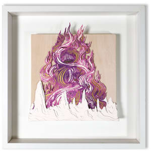 Your Words Resound Undimmed (Flame Harmonics 3) by Patrick Gannon  Image: Your Words Resound Undimmed • framed