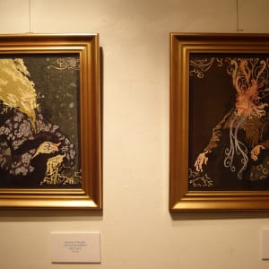 Portrait of Thunder in Contemplation by Patrick Gannon  Image: Portrait of Thunder in Contemplation • diptych, framed