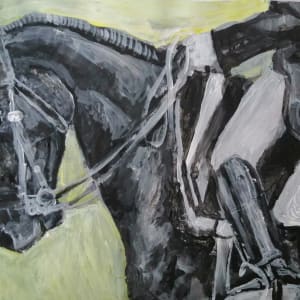 Mr Black horse by Yvonne Cavens