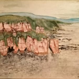 Eyemouth Sea cliffs by Yvonne Cavens, Image 1.