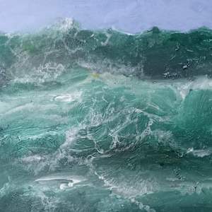 Stormy seas (Print) #1 by Yvonne Cavens