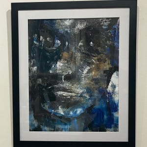 A Turbulent  Man by Holly Diann Harris  Image: Full front view framed and matted.