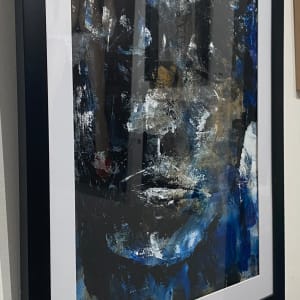 A Turbulent  Man by Holly Diann Harris  Image: Full angle view framed and matted. 