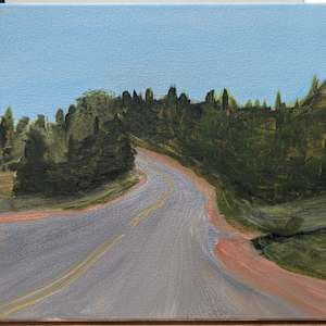 Speed painting practice (bulk listing) by Rebeka Darylin  Image: Winding Through the Woods - 12 x 16 quality canvas ? 
