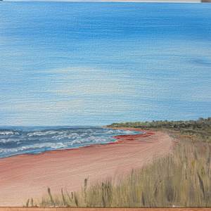 Speed painting practice (bulk listing) by Rebeka Darylin  Image: Beach Grass North Shore - 12 x 16 quality canvas panel 
