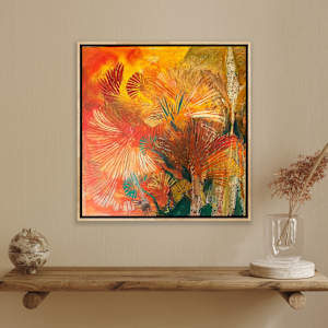 Ginko Badinko by Gay P Cox  Image: Exclusive at Red Raven Art Company, Lancaster PA. https://redravenartcompany.com/artist/gay-cox/