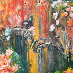 Rose Arbor Reflections by Gay P Cox  Image: Detail 1