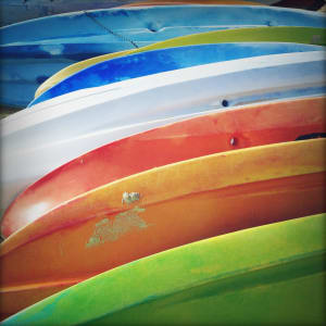 Kayak Abstract by Peter Mendelson