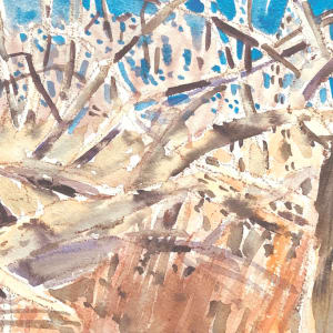 Winter Woods Tangle by JANE M. MASON