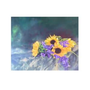 Forgotten by Valeria Carballo  Image: I read a poem by William Blake, and something about the Sunflowers being the “witnesses of the steps of the sun” brought back memories of trips to the countryside during my childhood. The landscape's colour with sunflowers was the main element during my daydreams after the school holidays ended.
