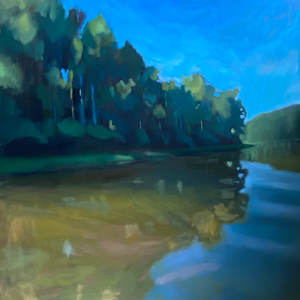 A Little Way Away II (Rivanna Reservoir) by Lindsay Heider Diamond