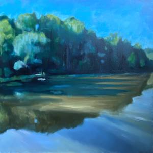 A Little Way Away I (Rivanna Reservoir) by Lindsay Heider Diamond