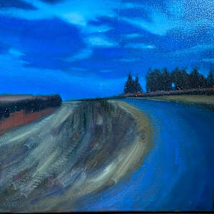 The Gravel Road At Dusk by Lindsay Heider Diamond