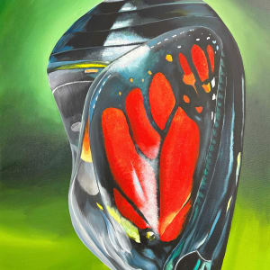 New Beginnings Triptych by Lindsey Kiser  Image: (c) Lindsey Kiser 2019. "New Beginnings II", acrylic on canvas, 30" x 40"