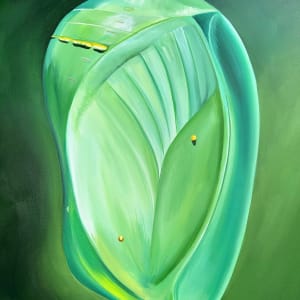 New Beginnings Triptych by Lindsey Kiser  Image: (c) Lindsey Kiser 2019. "New Beginnings I", acrylic on canvas, 30" x 40"