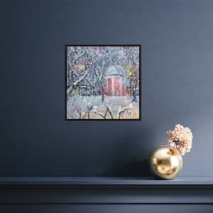 SNOWY WINTER LANDSCAPE IN GORKY PARK by Elena Turgeneva  Image: Brighten your living room with this winter landscape