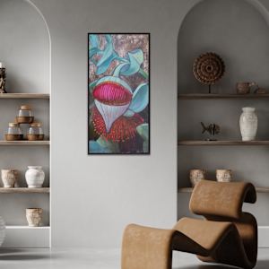 Red Eucaliptus Bloom by Elena Turgeneva  Image: Ideal decoration for living room or office