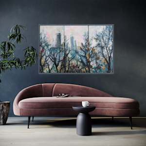 WINTER ABSTRACTION 1 by Elena Turgeneva  Image: This picture can be either separate of as a part of a triptykh