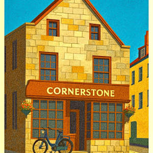 Cornerstone digital illustration by michelle