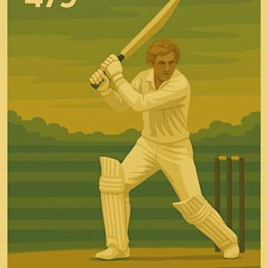 David Gower 479 An Elegant Bat digital illustration by michelle