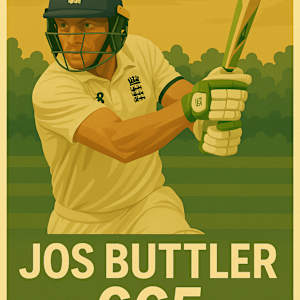 Jos Buttler 665 digital illustration by michelle