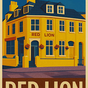 Red Lion digital illustration by michelle, Image 1.