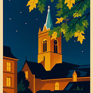 Town Church by michelle