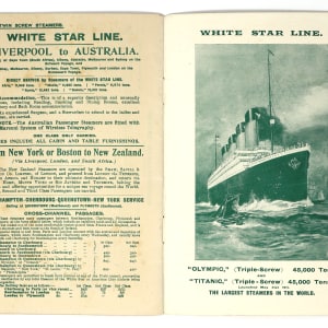 White Star Line Passenger List 