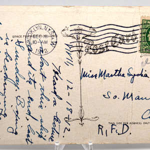 Titanic Cherbourg Night Postcard 