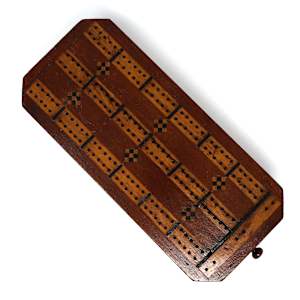 Titanic Wreck Wood Cribbage Board 