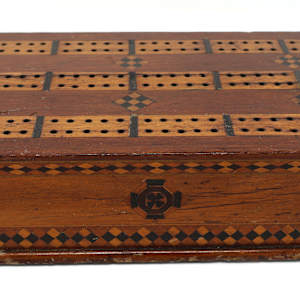 Titanic Wreck Wood Cribbage Board 