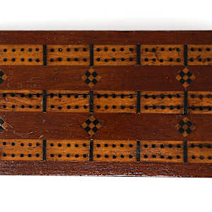 Titanic Wreck Wood Cribbage Board 