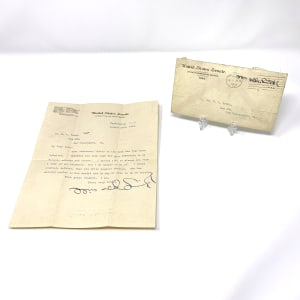 Senator Smith Letter & Envelope  Image: Senator Smith Letter & Envelope