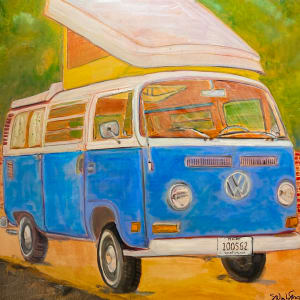 Blue 1973 VW by Sue Warhaftig