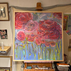 Ranunculus Party in the Garden by Sue Warhaftig