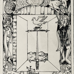 St. James Gate by CORCORAN  Image: The black & ink drawing before watercolor.